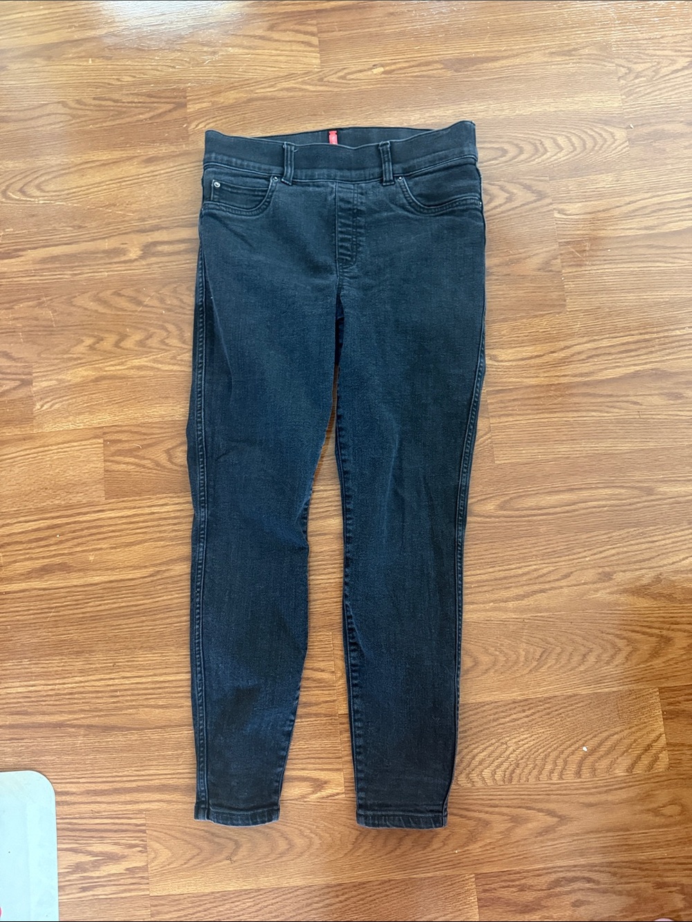 SPANX Women's Black Skinny Jeans - High-Rise Stretch